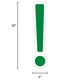 Festive Green Exclamation Point Corrugated Plastic Yard Sign, 30in